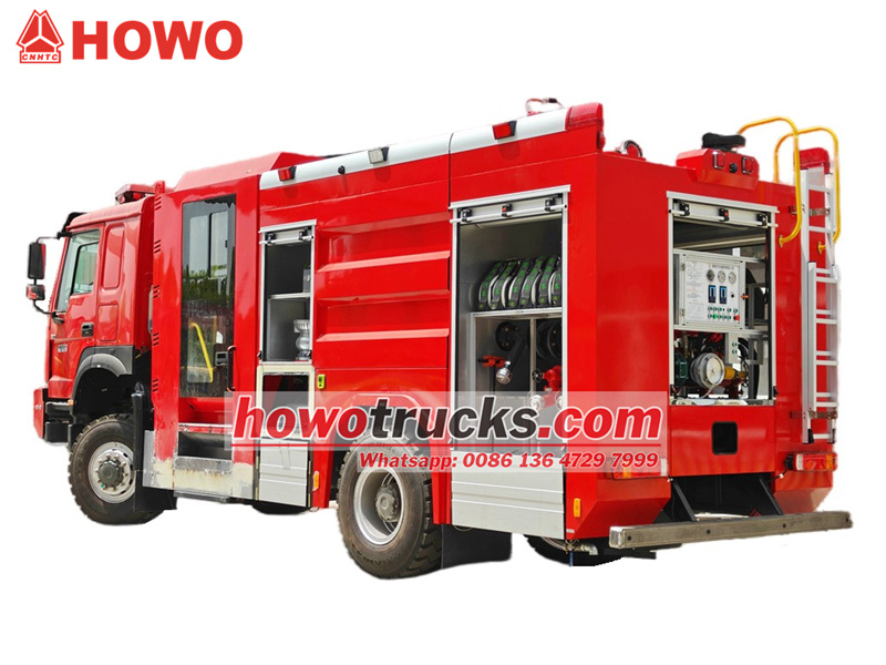 HOWO 4x4 offroad foam fire truck