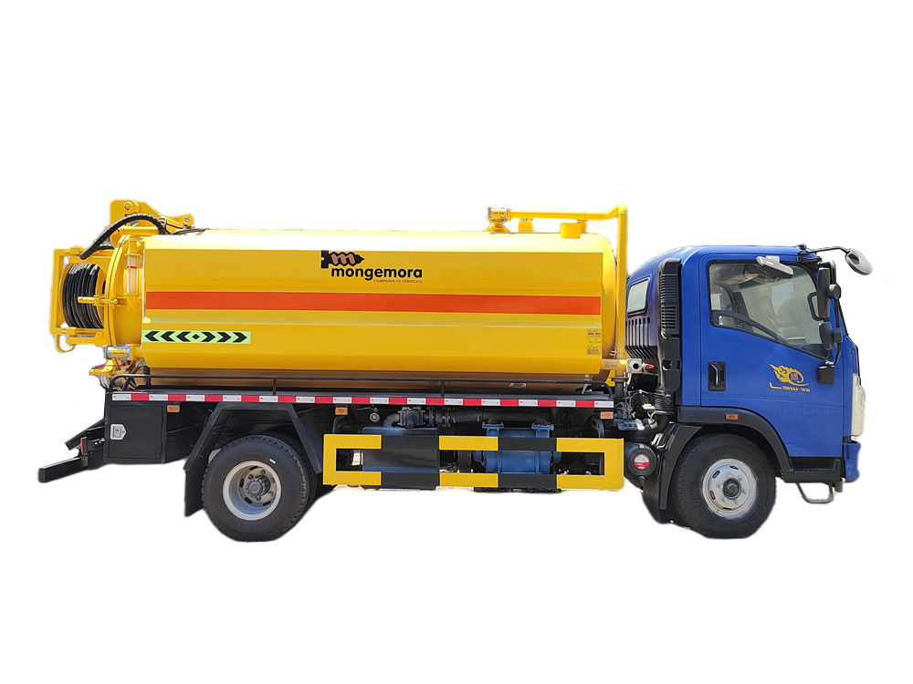 HOWO 8000L combination jetting pump tanker