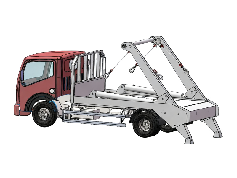 HOWO skip bin truck drawing