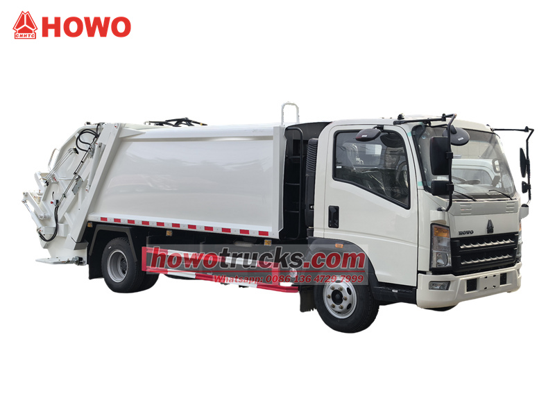 HOWO 6CBM waste compactor truck