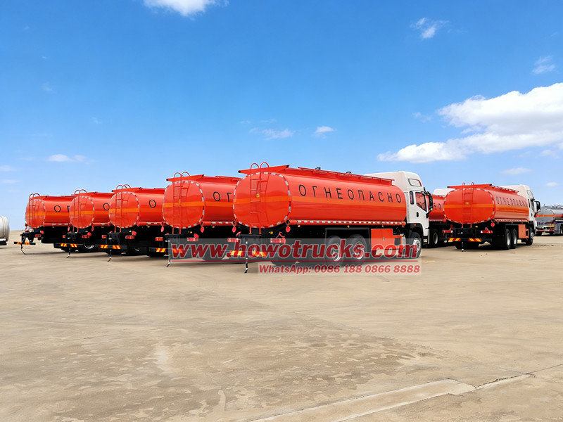 HOWO heavy duty oil tanker trucks for export