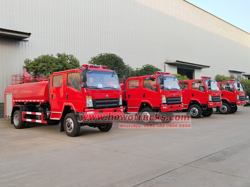 HOWO 4×4 water tender for sale