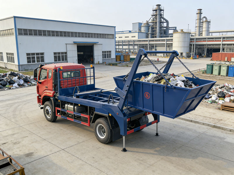 HOWO 4&times;4 off-road skip loader