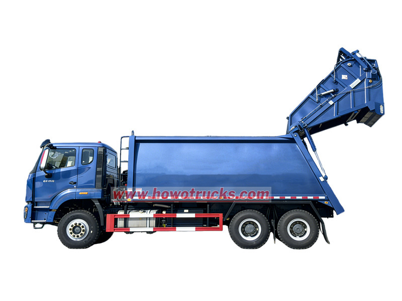 HOWO NX 6&times;4 rear load garbage truck