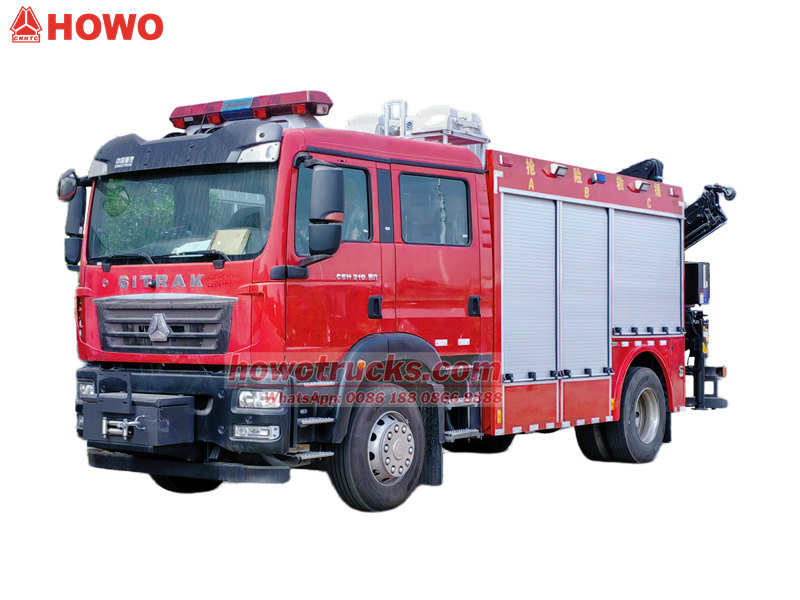Howo TX fire rescue lighting truck 