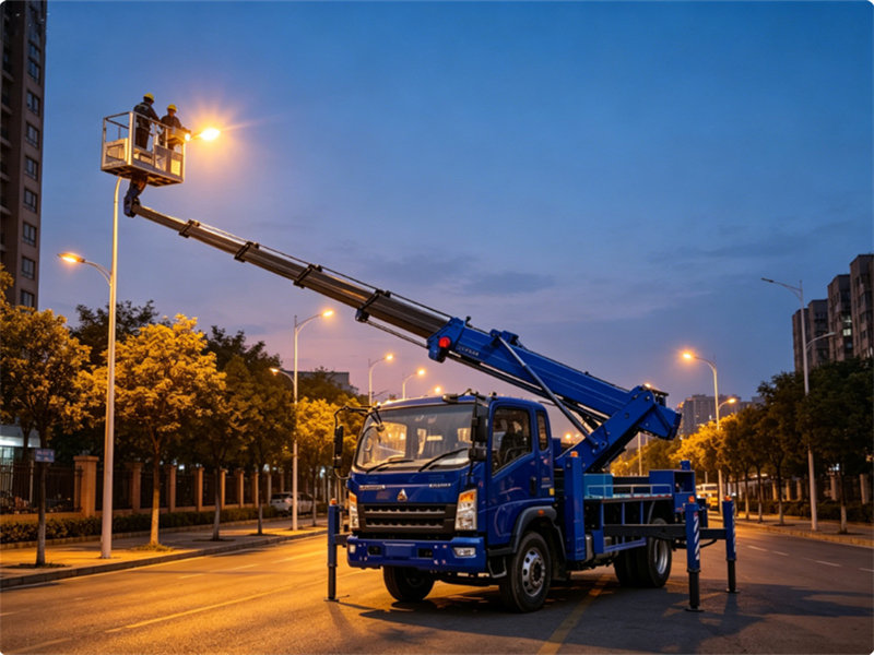 Howo 18 meter articulated platform aerial truck