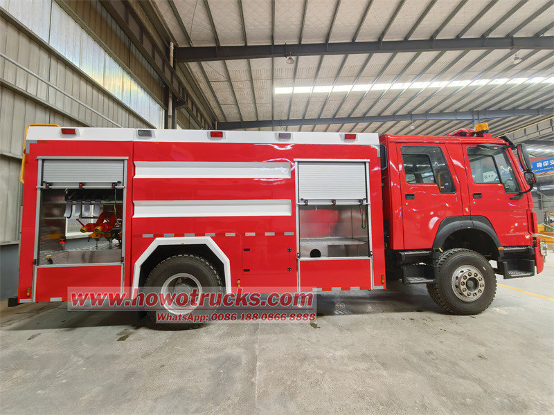 HOWO 4x2 5cbm foam water fire truck HOWO 4x2 5cbm foam water fire truck