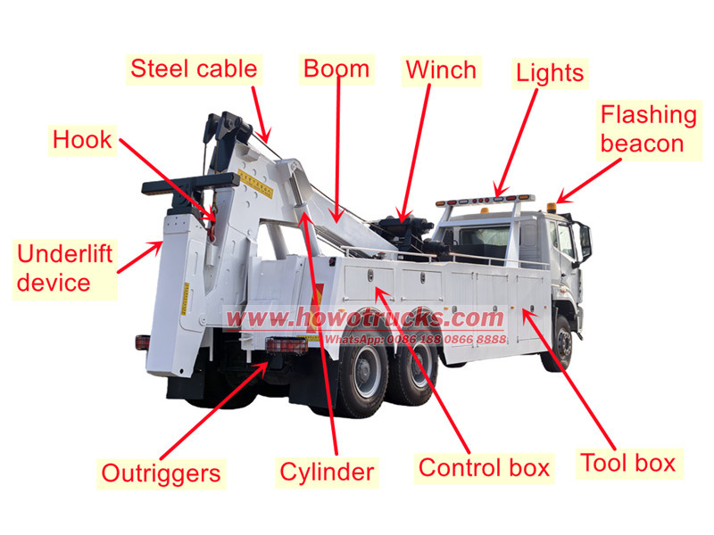 HOWO heavy duty towing truck