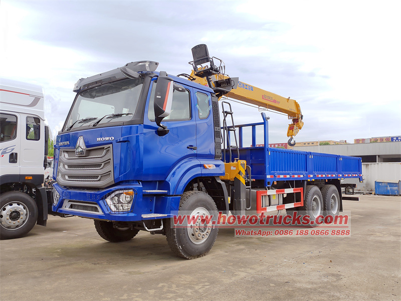 HOWO 6x4 truck mounted XCMG SQ10SK3Q boom crane