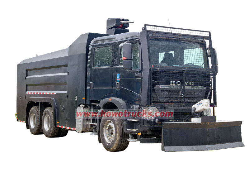HOWO Fire Water Cannon Riot Truck