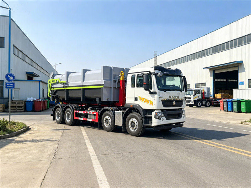 HOWO heavy 25tons garbage hooklift truck