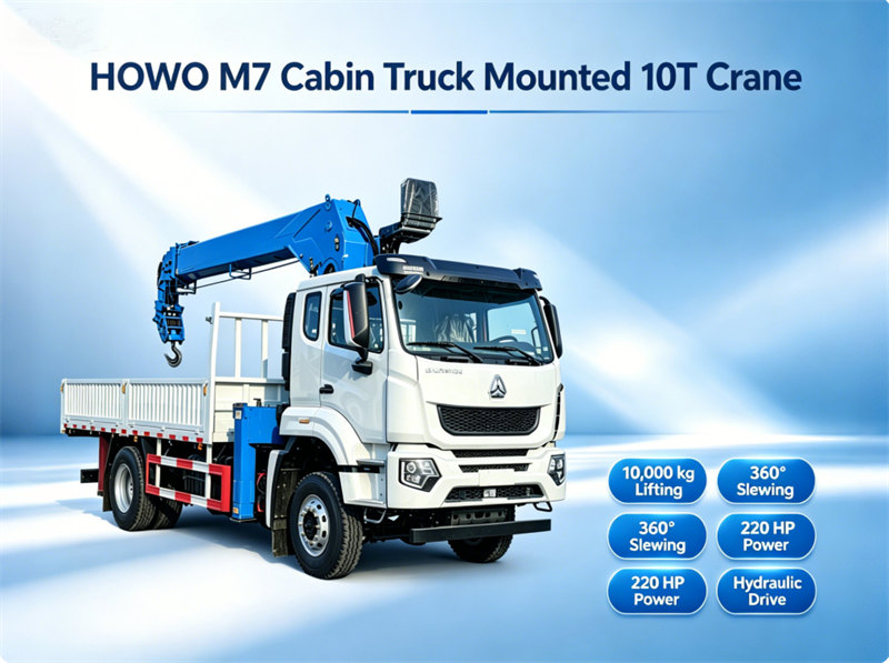 HOWO M7 cabin truck mounted 10tons crane HOWO M7 cabin truck mounted 10tons crane