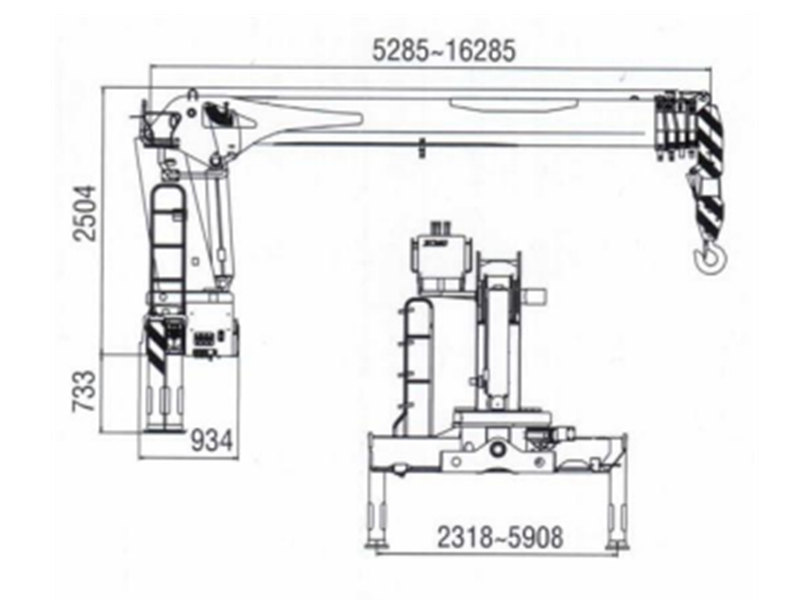 HOWO M7 10tons crane lorry truck HOWO M7 10tons crane lorry truck