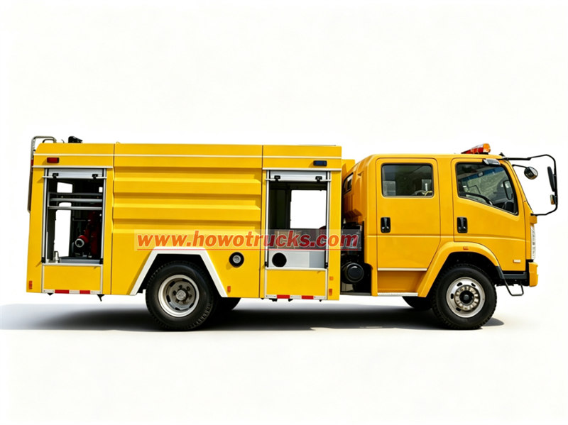 HOWO fire foam tank truck 